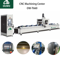 Centre d'usinage CNC pour profilés en aluminium certifié CE OUWO, fraisage de précision, perçage, chanfreinage avec une large plage d'usinage