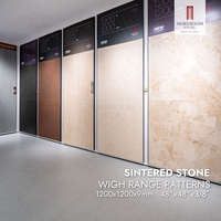 Azulejos de Piso de Piedra Sinterizada de 120x120 cm, Acabado Brillante, Porcelana Esmaltada con Aspecto de Mármol de Lujo, para Paredes Interiores Modernas de Villas y Salas de Estar