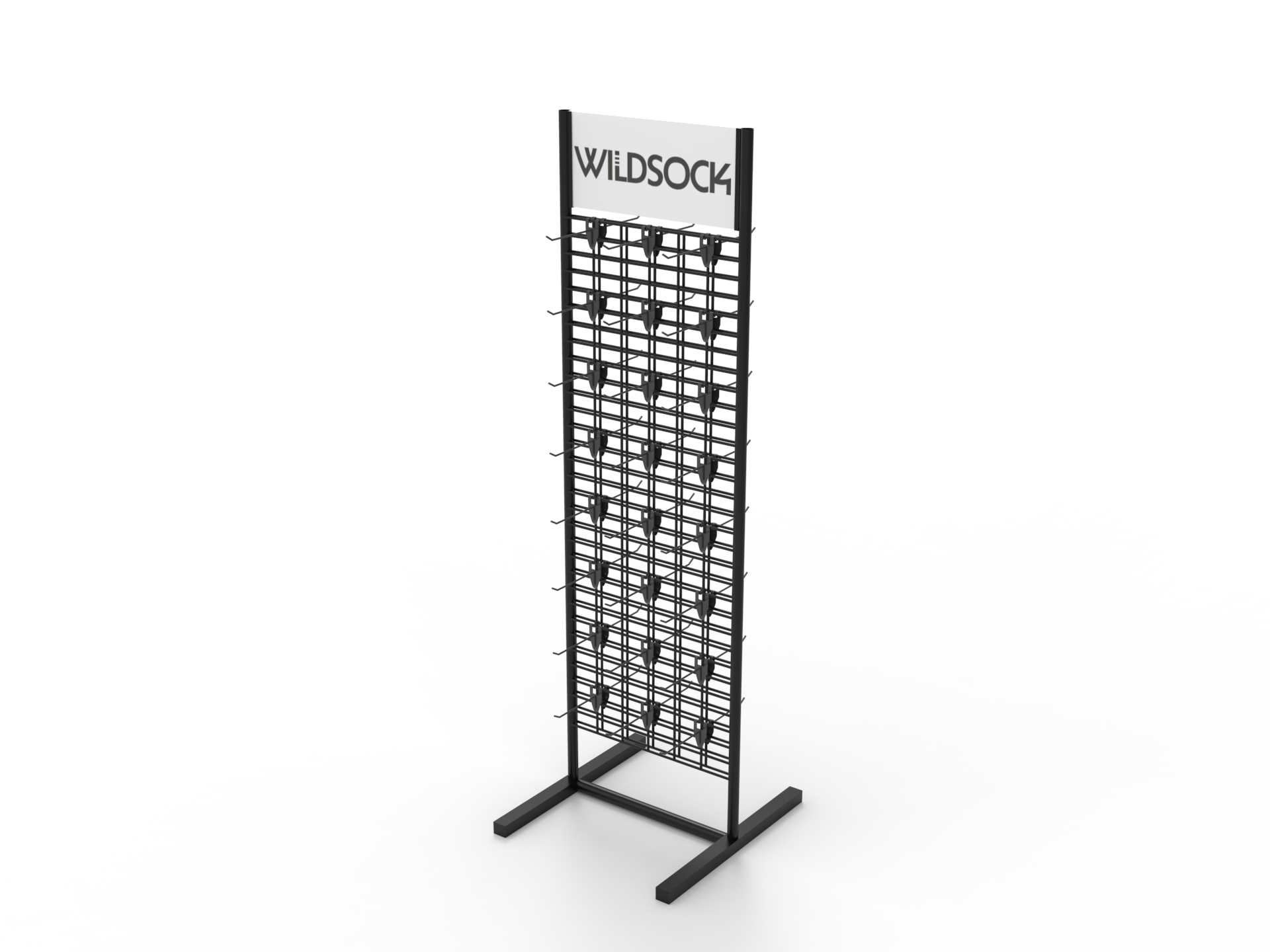 Modern Double-Sided Display Rack for Socks Jewelry Tools-Supermarket Store Rack with Varnish Surface Treatment for Promotions — view 3