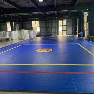 Individuelles Logo Langlebige Hochdichte Umweltfreundliche Waschbare Faltbare Rollmatte für Boxen Wrestling BJJ Judo MMA mit Klettverschluss Fitnessstudio - Product Image 2