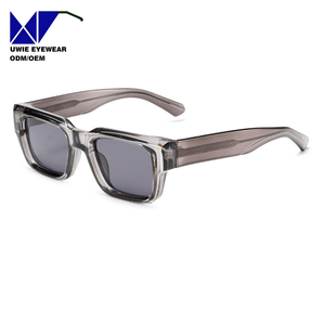 Lunettes <span class=keywords><strong>de</strong></span> soleil UV400 en PC à monture intégrale, style rétro classique carré, dégradé, unisexe, pour l'extérieur, les vacances et la photographie - Product Image 3