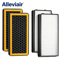 Filter Udara HEPA Alleviair untuk Pembersih Udara HoMedics AT-PET01/AT-PET02/AR-45 Oscillating Tower, Efisiensi 99,97% untuk Rumah Tangga dan Hewan Peliharaan