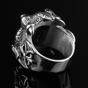 Anillos de Piedras Grandes con Diseños de Rubíes para Hombre y Mujer, Joyería de Acero Inoxidable, Fabricación al por Mayor - Product Image 3