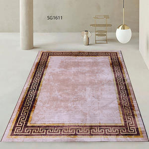 Décoration de tapis rétro pour salon et <span class=keywords><strong>chambre</strong></span> à coucher. Tapis antidérapant pour sol. Tapis de sol. - Product Image 2