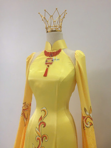 Robe Colonne Élégante en Soie pour Femme, Manches Longues, Robe de Soirée Formelle de Luxe, Conception Personnalisée, Vente en Gros - Product Image 3