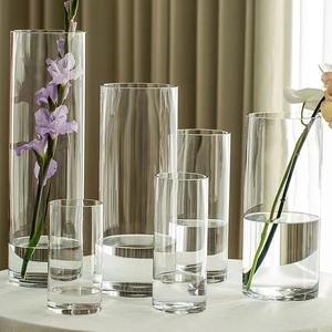 Porte-bougie résistant à la chaleur de <span class=keywords><strong>80</strong></span> <span class=keywords><strong>cm</strong></span> de <span class=keywords><strong>haut</strong></span>, <span class=keywords><strong>vase</strong></span> à bougie en verre <span class=keywords><strong>transparent</strong></span>, décoration d'intérieur, vases cylindriques pour mariages avec boîte - Product Image 3