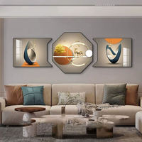Nouvelle Arrivée Décoration Murale Moderne de Luxe pour Maison Tableau en Porcelaine Cristalline pour Salon