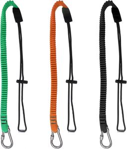 Retractable Tool Lanyard Stainless Steel <b>Lock</b> Carabiner Adjustable Loop Fall Protection Safety Scaffold Construction Roofing - Product Image 1