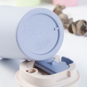 Tazas Reutilizables de Silicona de Doble Uso para Café y Té con Leche, Material de Paja de Trigo para Protección Contra Agua Hirviendo - Product Image 4