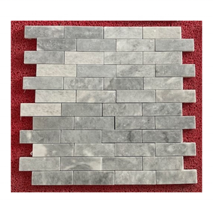 Azulejos de mosaico de mármol gris Bardiglio Afyon, diseño moderno, directo de fábrica, profesional para cocina, baño, suelo, decoración de pared - Product Image 4