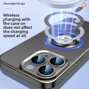 เคสซิลิโคนใสเคลือบด้านกันกระแทกแบบแม่เหล็กสำหรับ <span class=keywords><strong>iPhone</strong></span> <span class=keywords><strong>13</strong></span>, <span class=keywords><strong>Pro</strong></span> และ Max รุ่น Unisex - Product Image 5