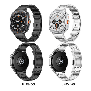 Eraysun, correas de <span class=keywords><strong>reloj</strong></span> de metal de lujo para Samsung Galaxy Watch 7 Ultra, pulsera de metal de 47mm, <span class=keywords><strong>correa</strong></span> de repuesto de acero inoxidable para <span class=keywords><strong>hombre</strong></span> - Product Image 6