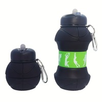 Ballons de football et de billard écologiques, bouteilles d'eau pour enfants, sans BPA, légères, réutilisables, 550 ml