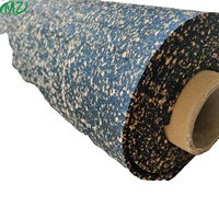 500 700kg/m3 sous-couche en caoutchouc de liège écologique imperméable sous-couche en caoutchouc naturel tapis de sol pour bâtiment d'hôtel matériau insonorisé