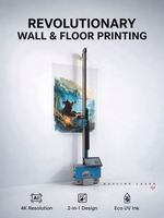 Verticale AI 4K UV HD16 wandprinter voor bamboe en hout printen, professioneel digitaal muurschildering decoratiegereedschap