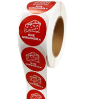 Étiquette de bouteille auto-adhésive étiquette de l'industrie d'impression impression d'autocollants rouleaux d'étiquettes rondes de logo de marque adhésive personnalisée pour l'emballage de cadeaux