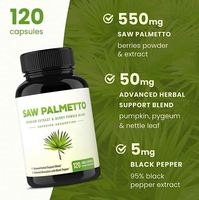 Meilleure vente de marque OEM / ODM meilleur supplément DHT bloqueur et prévention de la perte de cheveux capsules de palmier de scie