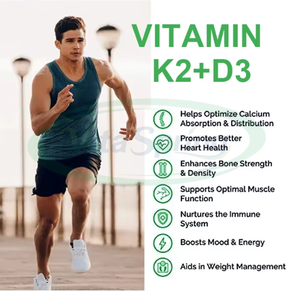 VitaSpring OEM magnesio glicinato vitamina D3 K2 vitamina B6 integratore calcio capsula di forza ossea - Product Image 2