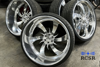 Jantes forgées personnalisées de 22, 24, 26 et 28 pouces, jantes 6x5.5, jantes 6x139.7 à bord profond, jantes forgées pour Chevrolet C10, pour Dodge Charger