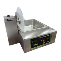 Machine automatique de tempérage et d'enrobage du chocolat en acier inoxydable pour cuisine commerciale