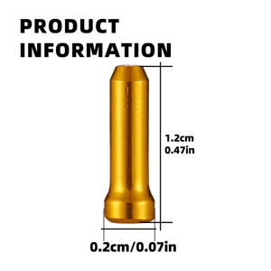 VXM Embouts de câble de frein et de dérailleur en aluminium colorés pour vélo, accessoires de cyclisme - Product Image 4