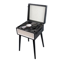 Offre d'usine : tourne-disques de qualité sonore exceptionnelle, lecteurs de disques vinyles, gramophone de style valise avec 4 pieds