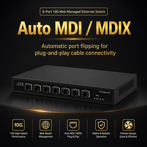 Commutateur <span class=keywords><strong>Web</strong></span> géré 10G monté en rack, 8 ports SFP Plus, commutateur optique intelligent pour la mise en place de réseaux <span class=keywords><strong>LAN</strong></span> d'entreprise - Product Image 5
