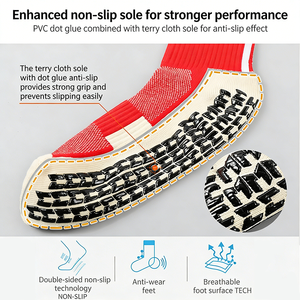 Calze <span class=keywords><strong>da</strong></span> <span class=keywords><strong>Calcio</strong></span> <span class=keywords><strong>da</strong></span> Allenamento All'ingrosso, Imbottite in Spugna, Antiscivolo <span class=keywords><strong>con</strong></span> Puntini, Traspiranti, <span class=keywords><strong>da</strong></span> Uomo per Partite Sportive - Product Image 3