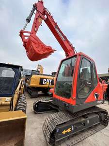 Mini-excavatrice sur chenilles hydraulique Doosan Dx80 d'occasion, modèle 2020, godet de 0,32 m, poids opérationnel de 7,9 tonnes - Product Image 3