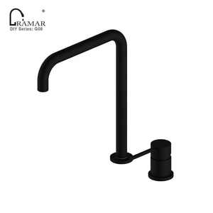 Robinet de <span class=keywords><strong>cuisine</strong></span> en laiton 2 trous à arc élevé Vente en gros de haute qualité Quick <span class=keywords><strong>Connect</strong></span> Quit Working - Product Image 1