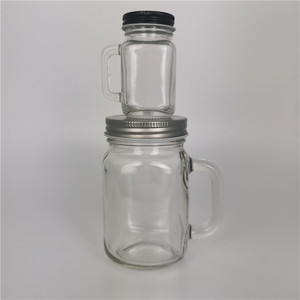 Bocaux en verre Mason <span class=keywords><strong>avec</strong></span> poignées 2022, 50 ml, 120 ml, 250 ml, bocaux en verre Mason, bocaux à boire en verre Mason <span class=keywords><strong>avec</strong></span> couvercle et poignée - Product Image 4