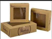 Conception de fantaisie écologique Boîte d'emballage alimentaire rigide Fenêtre Matériaux recyclés Épaisseur de 2mm pour Snacking Gifting Spot Impression UV