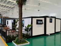 Maison conteneur extensible de luxe de 40 pieds, structure en acier, préfabriquée, modulaire, design moderne, certifiée CE, écologique