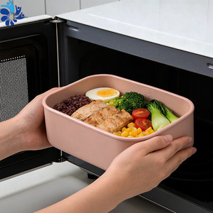 Rectangular Silicone Lunchbox 1300ml <b>Microwave</b> Safe For Office Students - Product Image 1