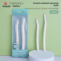 Usine personnalisée importée ensemble de tondeuse à sourcils rasoir épilateur pour le visage avec étui d'emballage en plastique pour la mise en forme des sourcils