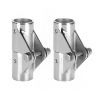 316 acier inoxydable accouplement pivotant bateau accessoire Marine Bimini raccord de tuyau Joint nouvel état