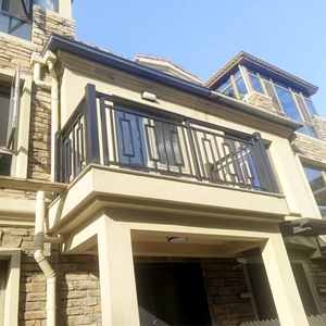 Panneaux de clôture modernes en aluminium noir de taille personnalisable pour l'installation de bricolage en plein air avec service de modélisation 3D - Product Image 3