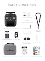 RadioMaster TX16S MK3 MAX Gemini ELRS EdgeTX Émetteur CNC Hall Gimbal 2.4G 900MHz Télécommande de drone FPV