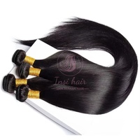 Paquets brésiliens droits d'os vierges non transformés de 36 40 pouces 100% extensions de cheveux humains Double trame tissage rapide offres de cheveux