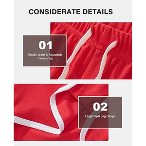 Shorts <span class=keywords><strong>de</strong></span> sport <span class=keywords><strong>vintage</strong></span> personnalisés pour hommes, style streetwear, pour la musculation, la course et le <span class=keywords><strong>tennis</strong></span>, avec empiècements en maille, 3 pouces - Product Image 4