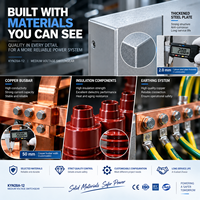 Tableau de commande électrique KYN28A-12 MV avec disjoncteur extractible pour la distribution d'énergie industrielle