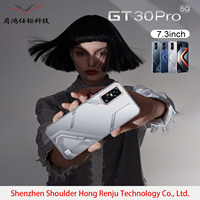 Smartphone 5G GT30 16 Go + 1 To Android 15 2026 Dernière Génération, Écran Perforé 7,3 Pouces avec Reconnaissance Scénique IA, Grand Écran, Mémoire Flash