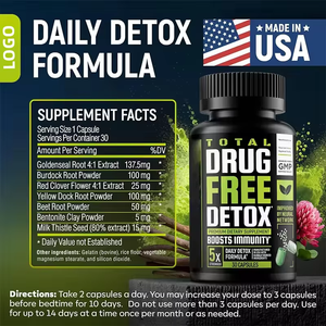 Suplemento Desintoxicante y Limpiador <span class=keywords><strong>de</strong></span> Hígado Sin Medicamentos, Cápsulas Chinas <span class=keywords><strong>de</strong></span> Hierbas para la Desintoxicación y Limpieza del Hígado - Product Image 6