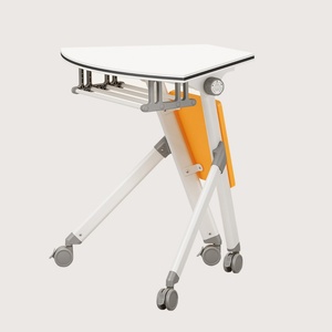 New Type Modern Meeting Room Modular Removable <b>Foldable</b> <b>Tables</b> Training Desk with Wheels - Product Image 5