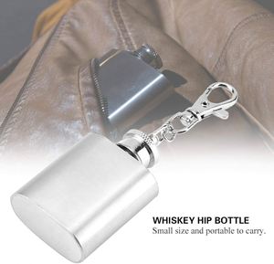 Logo Customize Stainless Steel Keychain Flask Keychain <b>Whiskey</b> Bottle With Keychain Flat Lid <b>Jug</b> - Product Image 5