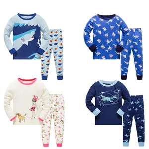 Pigiami caldi di buona qualità pigiami per bambini Loungewear personalizzato 100% cotone stampa Cartoon bambini pigiami pigiami ragazzi pigiami set