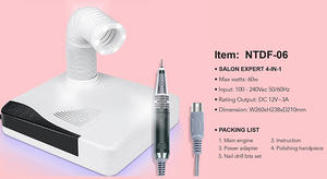 Macchina per Manicure per trapano per unghie sottovuoto 4 in 1 di alta qualità con tubo flessibile pulitore multifunzionale a luce LED - Product Image 6