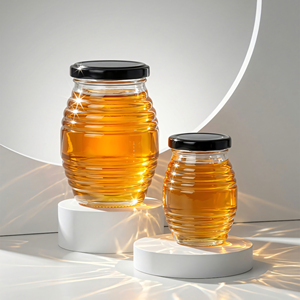 Envase de Vidrio Transparente Hecho <span class=keywords><strong>en</strong></span> China de 100 ml, 250 ml, 500 ml, 1000 ml con Tapa de Rosca, Frasco de Vidrio para Miel de Grado Alimenticio, Botella de Vidrio para Mermelada - Product Image 6