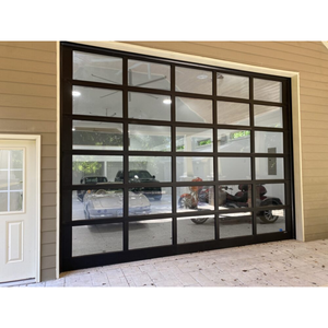 Porte <span class=keywords><strong>de</strong></span> <span class=keywords><strong>garage</strong></span> <span class=keywords><strong>automatique</strong></span> en aluminium et verre à vue panoramique moderne <span class=keywords><strong>de</strong></span> luxe au <span class=keywords><strong>prix</strong></span> <span class=keywords><strong>d</strong></span>'usine avec moteur - Product Image 4