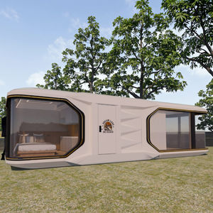 Casa móvil de cápsula espacial de lujo de China Casa prefabricada de acero galvanizado para dormir al aire libre para hoteles para casa pequeña móvil - Product Image 5